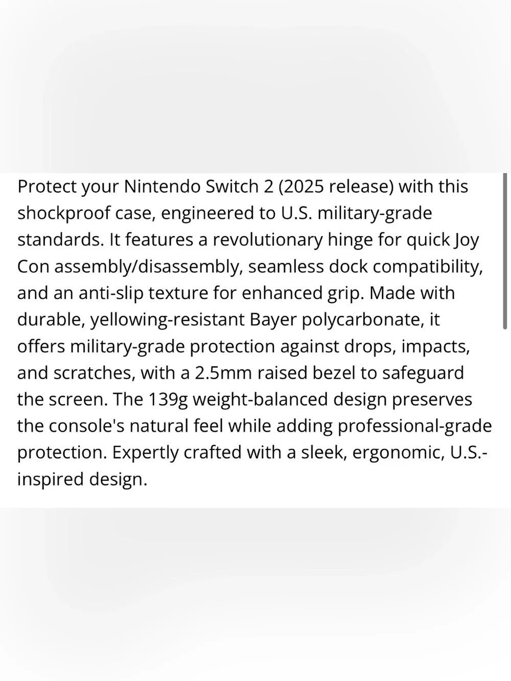 Case for Nintendo Switch 2 (2025) BLACK
